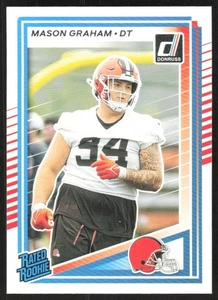 2025 Donruss Rated Rookie Mason Graham Rookie Cleveland Browns #340 - Bild 1 von 2