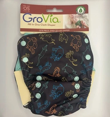 Pañal de tela Grovia Heartspring AIO OS NUEVO EN PAQUETE/NUEVO CON ETIQUETAS DIFÍCIL DE ENCONTRAR Foto 1 de 2