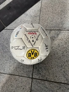 Borussia Dortmund BVB Ball Autogramm/ Unterschriften 1995 / 1996 - Bild 1 von 4