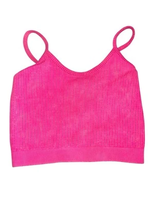 Camiseta sin mangas Katie J NYC Tween Girls Jade Acanalada Recortada Cami S/M (7-8) Foto 1 de 3