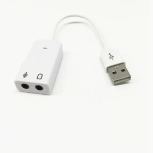 USB External Stereo Sound Adapter USB External Stereo Sound Splitter Converter - Picture 1 of 18