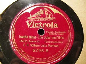 1921 E H SOTHERN Julia Marlowe Spoken Word SHAKESPEARE JULIUS CAESAR 12th Night - Picture 1 of 2
