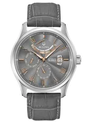 Bulova Wilton Automatico Grigio 43mm Small seconds Power reserve - 96C143 - Immagine 1 di 4