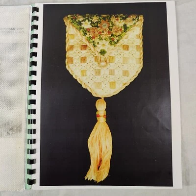 Floral Ribbon Pocket Flower Ornament Needlepoint Pattern Book Vtg 1996 - Image 1 of 4