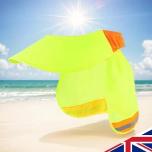 Hard Hat Sun Shade Hard Hat Visor Reflective Neck Protector Wide Brim for Summer - Picture 1 of 18