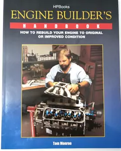 Engine Builder's Handbook by Tom Monroe HPBooks-1245 Vintage 1st Ed Aug 1966 PB - Picture 1 of 8