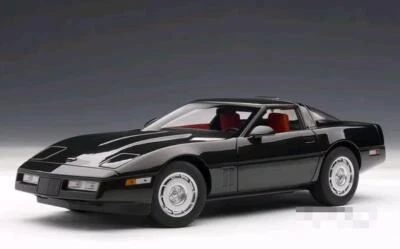 1/18 Autoart Chevrolet Corvette C4 1986 Diecast Model Car Gifts Black For Father - Image 1 of 4