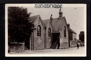 Escuelas Hinstock - entre Market Drayton y Newport - postal fotográfica real - Imagen 1 de 1