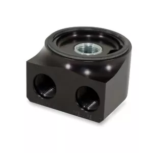 CBM-10845-M-KIT CBM MOTORSPORTS LS REMOTE BILLET OIL FILTER ADAPTER PAN MOUNT - Picture 1 of 4