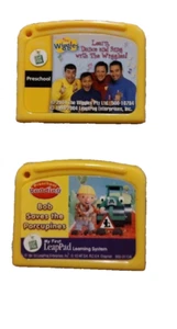 Leapfrog My First LeapPad Game Cartridges Yellow Wiggles And Bob The Builder - Picture 1 of 6