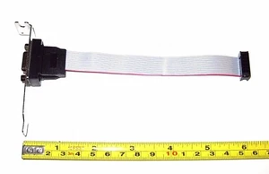 Cavo VGA DSUB extra lungo 6" 150 mm con staffa basso profilo - Foto 1 di 4