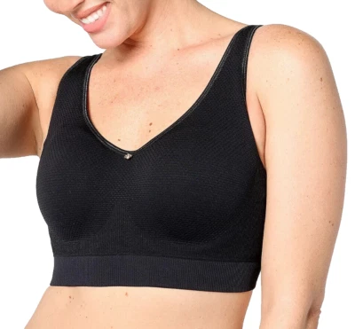 Breezies~Air Effects Contour Underwire Bra~36C~Black~A622901~Foam Cups  12109 - Image 1 of 4
