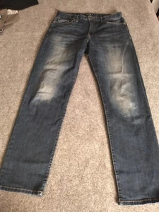 LUCKY BRAND 329 Classic Straight Mens Blue Jeans Size 34×34(Actual W34×L33) - Picture 1 of 10