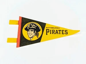 Mini banderín de fieltro vintage de los Piratas de Pittsburgh de 7 pulgadas década de 1970 - Imagen 1 de 3