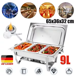 NEU Elektrischer Chafing Dish - Speisewärmer elektro 9L Wärmebehälter Edelstahl - Bild 1 von 18