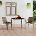 Chair Patio Dining Chair With Cushions For Deck Garden Poly Rattan Vidaxl