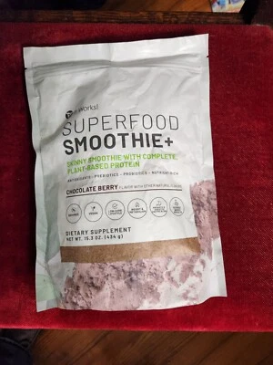 Suplemento vegano bajo en carbohidratos It Works superalimento bayas de chocolate 15,3 OZ Foto 1 de 2