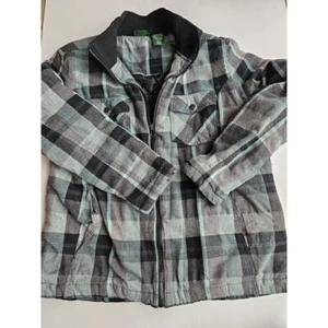 Stillwater Supply Jacke türkis/schwarz kariert Gr. XL - Bild 1 von 7
