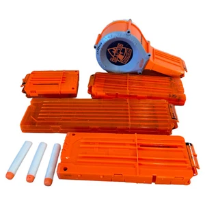 Nerf Orange Cartridge Clips Bundle Of 5 All Differernt Sizes. - Picture 1 of 4
