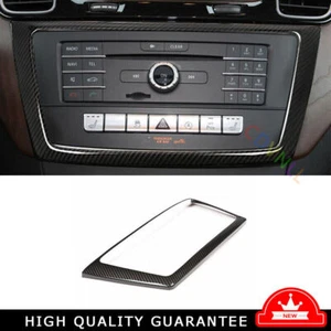 For Benz GLE GLS 2016-19 Carbon Fiber Console Volume Switch Button Panel Trim 1P - Imagen 1 de 8