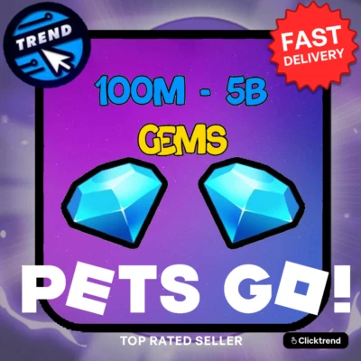 💎GEMS💎 Pets Go - Gems 100M - 5B | Pets Go | Roblox