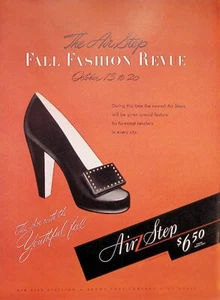 VINTAGE 1940s Print Ad ~ Air Step Shoes ~ The Shoe with the Youthful feel - Picture 1 of 1