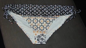 Debenhams Collection Bikini Bottoms '4-Petal' Deep Fold Side Tie 20 Black BNWT - Picture 1 of 1