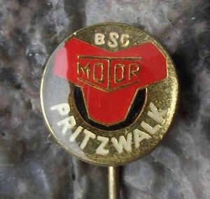 Vintage BSG Motor Pritzwalk East Germany DDR Football Sports Pin Badge - Picture 1 of 2