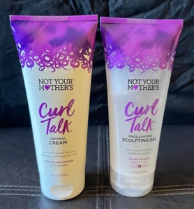 NEW Not Your Mother's Curl Talk Set Defining Cream Frizz Sculpting Gel 6 oz - Picture 1 of 7
