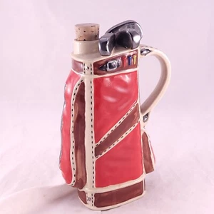 Bolsa de golf vintage botella cerámica jarra y caja de música reproduce "Qué seco estoy"  - Imagen 1 de 8
