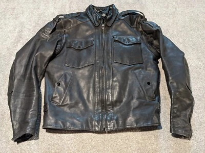 Harley Davidson Leather Jacket Mens 50 Tall Hein Gericke Vintage 80s Motorcycle  - Image 1 of 4