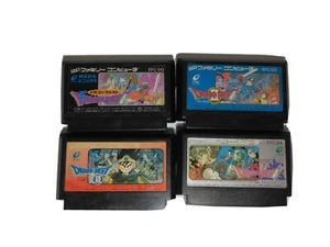 Lot of 4 Dragon Quest 1 2 3 4 SET Nintendo Famicom FC Japan Cartridge fc - Picture 1 of 5