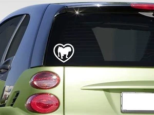 Heart Bulldog *F360* sticker decal english olde bulldogge sourmug - Picture 1 of 1
