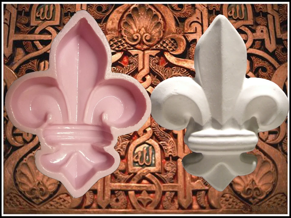 MARKENLOS Casting Mold Stucco French Lily Ornament Silicone Mold Ornament Relief (17)
