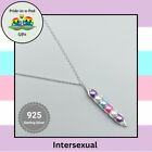 Intersexual Flag Inspired Pride-in-a-Pod Bookmark, LGBTQ+ Jewellery Gift.