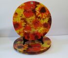 PPD Sunflower 12.75"  Glass Charger Plates - Set of 6 - A8