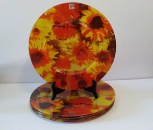 PPD Sunflower 12.75" Glass Charger Plates - Set of 6 - A8 - Picture 1 of 9