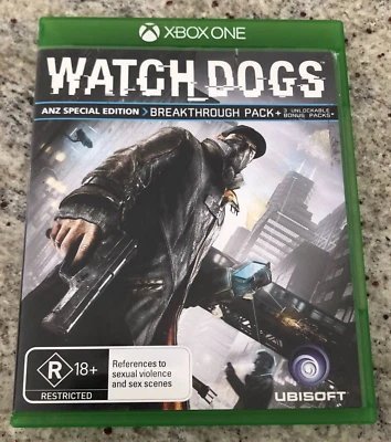 WATCH DOGS - XBOX ONE GAME ANZ SPECIAL EDITION- 2014 - LIKE NEW - Image 1 of 4