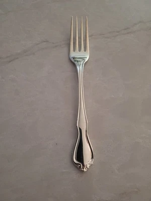 6 Vintage Silver plated Oneida Dinner Forks 7.25 Long CROYDON pattern Heavy NOS - Image 1 of 4