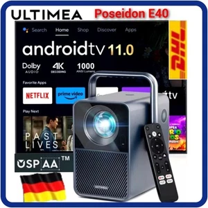 Ultimea Poseidon E40 LCD Beamer 1000 ANSI Lumen Projector Native 1080P - Bild 1 von 12