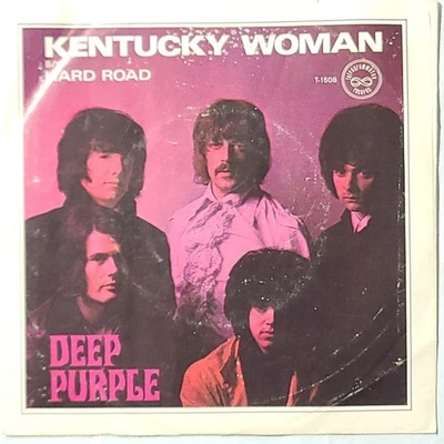Deep Purple ~ Kentucky Woman/ Hard Road ~ Tetragrammaton PS 45 RPM Record - Image 1 of 4