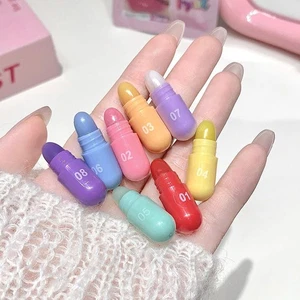 ^Mini Capsule Rossetto Lunga Durata Non Trasferibile Naturale 8 Colori - Foto 1 di 1