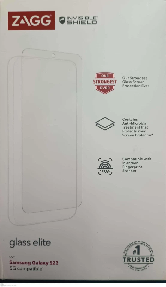 ZAGG InvisibleShield Glass Elite Screen Protector for Samsung Galaxy S23 5G