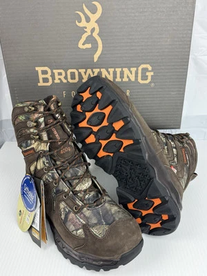 Browning Waterproof 400G Insulated Hunting Boots, Mossy Oak | Men's 8R NEW - Image 1 of 4