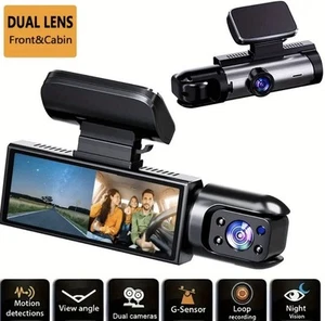 dash cam front and rear 1080P Dual Lens Car Camera G-Sensor Night Vision HD DVR - Picture 1 of 8