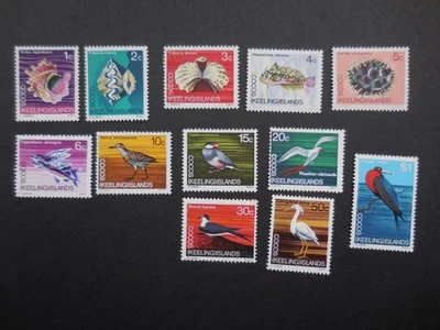 Cocos Keeling Islands 1969 conjunto de sellos de aves como nuevos (lote 642) Foto 1 de 2