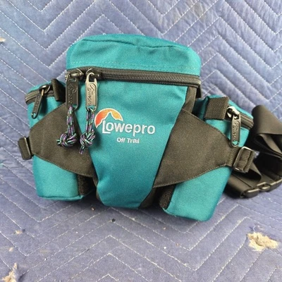 Lowepro Off Trail 1 Camera Bag Fanny Waist Pack Green Padded 2 Lens Bags - Image 1 of 4