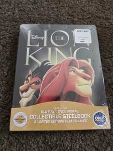 DISNEY THE LION KING BLU-RAY + DVD + DIGITAL HD BEST BUY STEELBOOK SEALED NEW - Picture 1 of 2