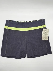 The Balance Collection By Marika Sz Lrg Gray Yellow Athletic Shorts New With Tag - Picture 1 of 11