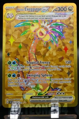 Pokemon TCG - Alolan Exeggutor EX Hyper Rare 248/191 Sv08: Surging Sparks Holo - Image 1 of 4